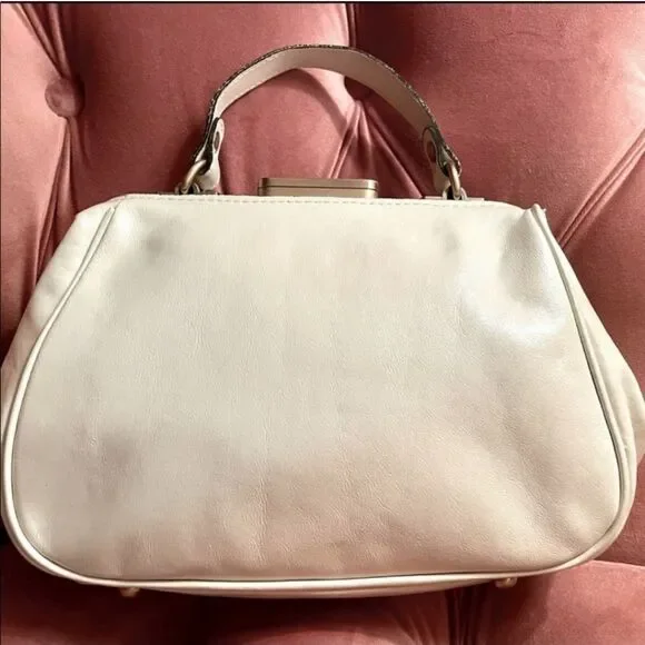 Patricia Nash Gracchi Leather Calf Hair Satchel - Picture 9 of 11